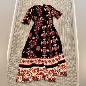 Red Valentino silk maxi dress